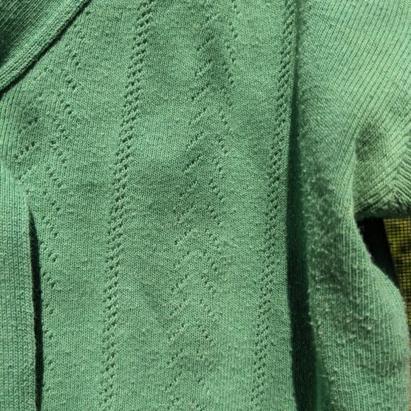 Marc Jacobs Green Cotton Cropped Sweater Skall - Picture 3 of 4